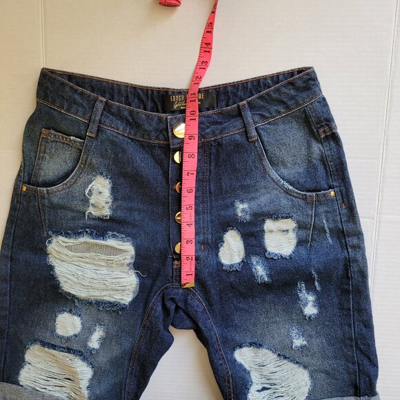 Lanca Perfume jean shorts Brazilian boho distressed denim beach coastal cowgirl - Picture 8 of 14